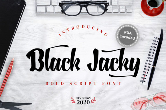 Black Jacky: A Bold and Elegant Script Font for Creative Projects