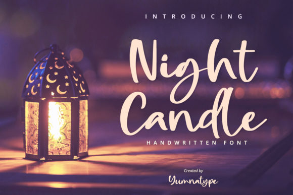 Bring Your Creations to Life with Night Candle Font