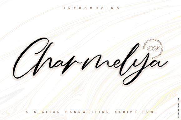 Charmelya: A Handwritten Font for Elegant Web Design