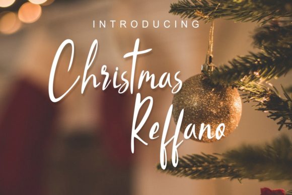 Christmas Reffano: A Delicate Handwritten Font for Elegant Branding
