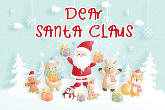 Dear Santa Claus: A Charming Handwritten Font for Editorial Design