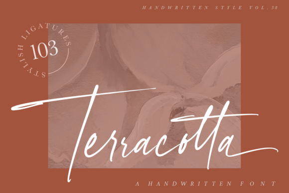Discover the Elegance of Terracotta: A Handwritten Font for Designers