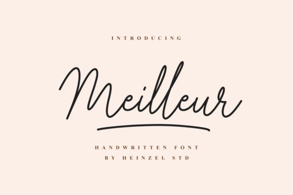 Discovering Meilleur: A Handwritten Font for Editorial Elegance