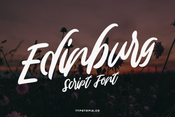 Edinburg: A Bold and Beautiful Script Font for Editorial Design