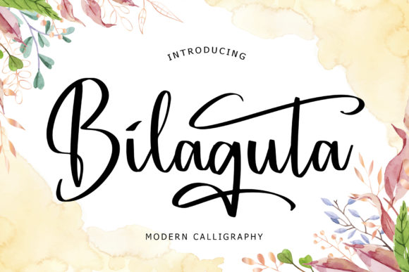 Enhance Your Brand with Bilaguta: A Graceful Handwritten Font