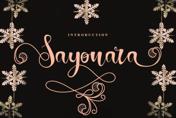 Enhance Your Brand with Sayonara: A Versatile Script Font