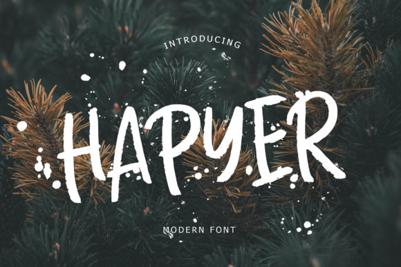 Hapyer: A Script Font with Elegance and Edge
