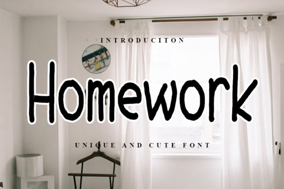 Homework: A Clean and Charming Handwritten Font for Crafters