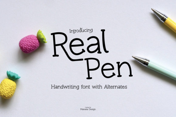 Real Pen: A Versatile Handwritten Font for Creative Branding