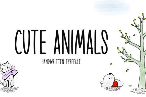 Reviewing Cute Animals: A Sweet and Friendly Handwritten Font