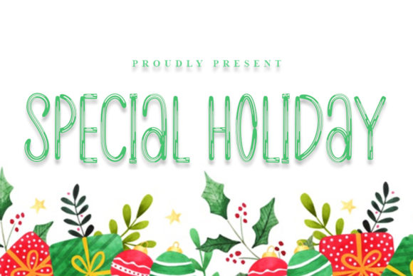 Special Holiday: A Charming Handwritten Font for Editorial Design