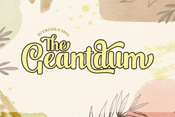 The Geantdum: A Handwritten Font for Crafters and Creators