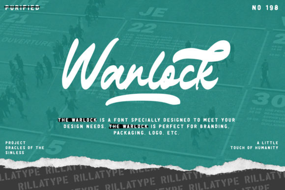 The Warlock: A Handwritten Font for Polished Branding