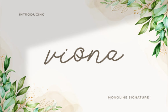 Viona: A Handwritten Font for Editorial Elegance